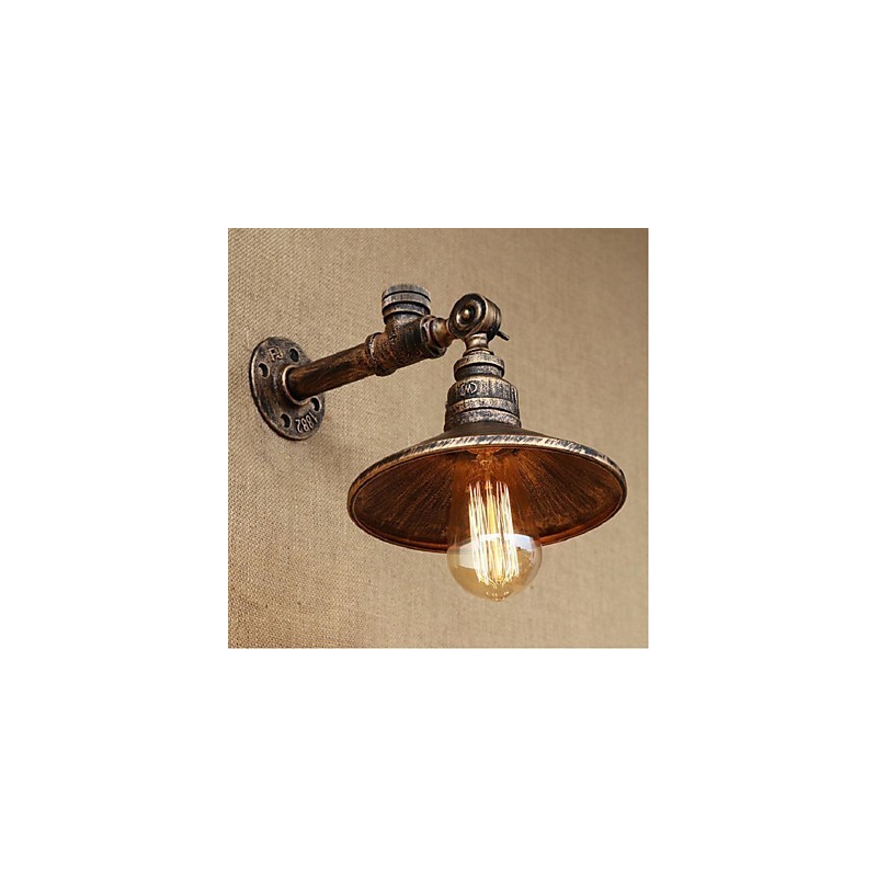 Applique da parete rustica Lodge con luce ambientale, pitturata, E27 40 W