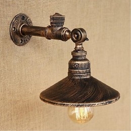 Applique da parete rustica Lodge con luce ambientale, pitturata, E27 40 W