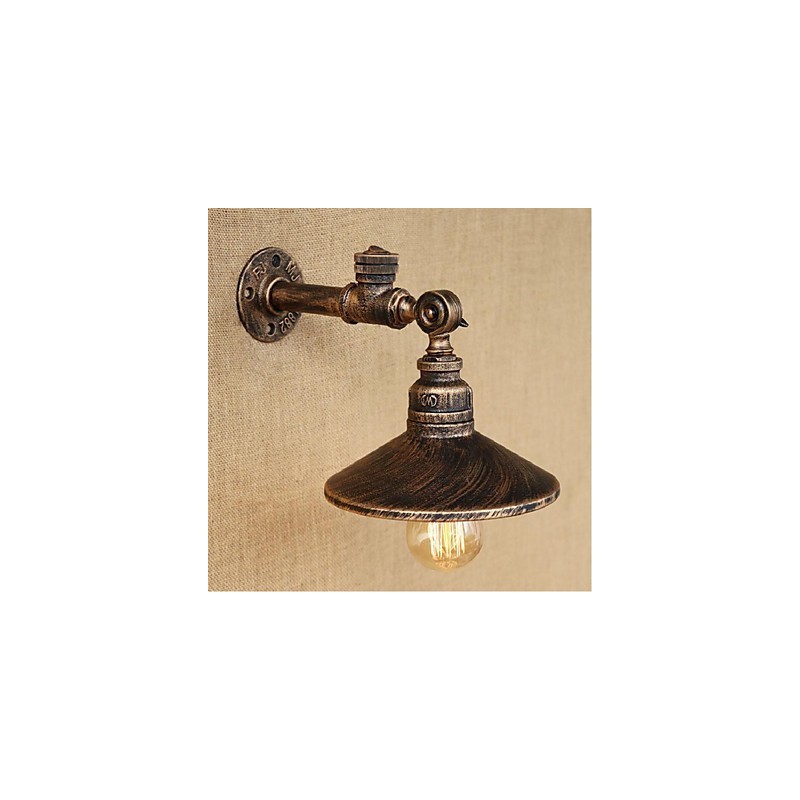 Applique da parete rustica Lodge con luce ambientale, pitturata, E27 40 W