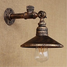 Applique da parete rustica Lodge con luce ambientale, pitturata, E27 40 W