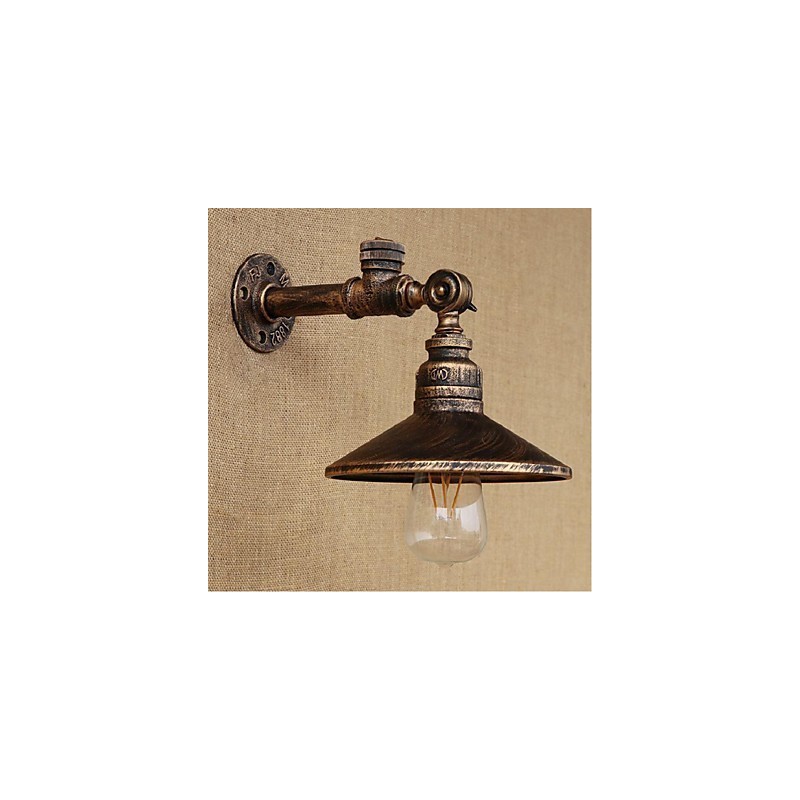 Applique da parete rustica Lodge con luce ambientale, pitturata, E27 40 W