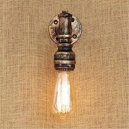 Applique da parete rustica Lodge con luce ambientale, E27, 40 W, lampadina inclusa