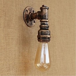 Applique da parete rustica Lodge con luce ambientale, E27, 40 W, lampadina inclusa