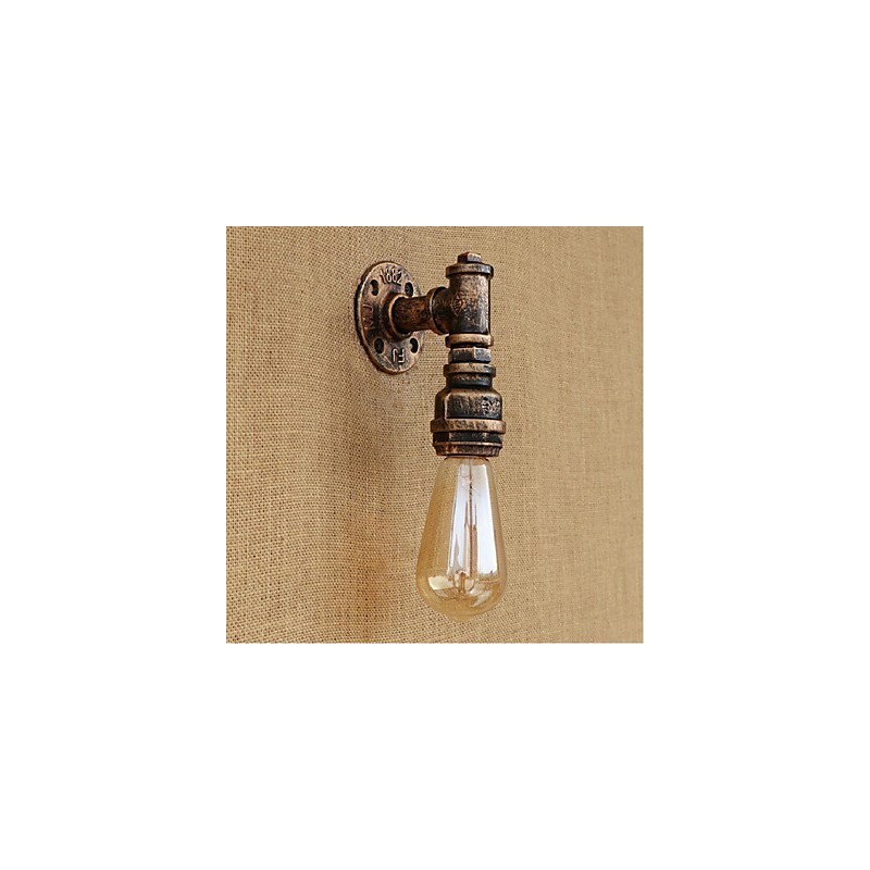 Applique da parete rustica Lodge con luce ambientale, E27, 40 W, lampadina inclusa
