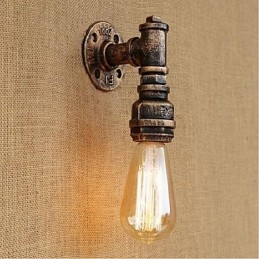 Applique da parete rustica Lodge con luce ambientale, E27, 40 W, lampadina inclusa