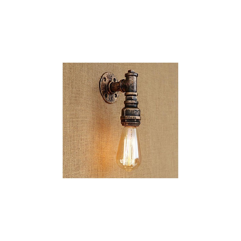 Applique da parete rustica Lodge con luce ambientale, E27, 40 W, lampadina inclusa