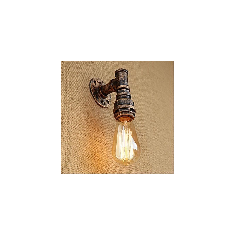 Applique da parete rustica Lodge con luce ambientale, E27, 40 W, lampadina inclusa