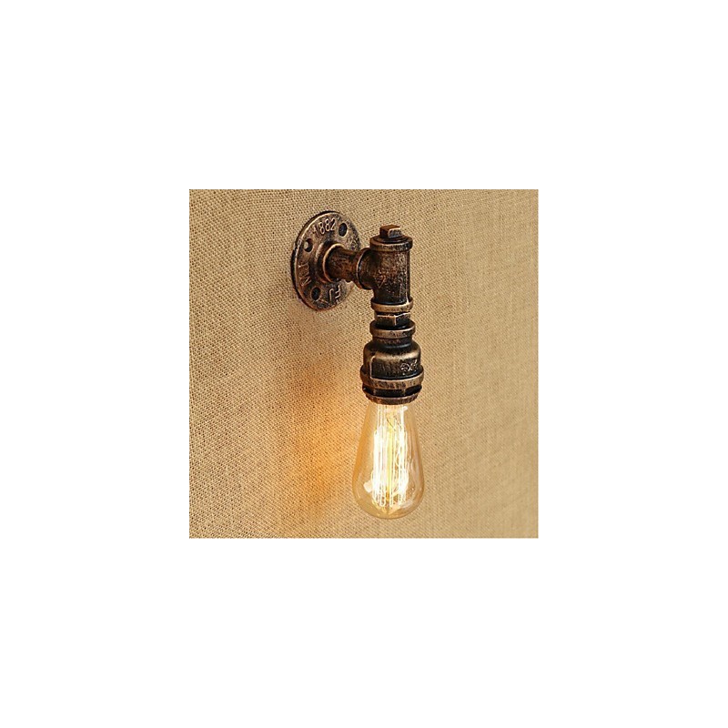 Applique da parete rustica Lodge con luce ambientale, E27, 40 W, lampadina inclusa