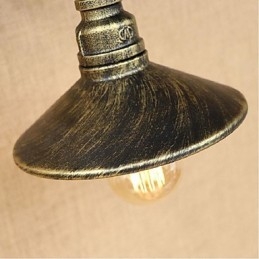 Applique da parete rustica Lodge con luce ambientale, finitura pitturata, E27, lampadina inclusa