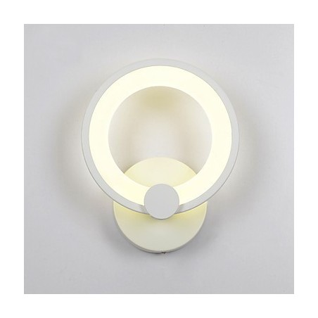 Applique da parete moderna in acrilico con LED integrato, 19 x 6 x 23 cm