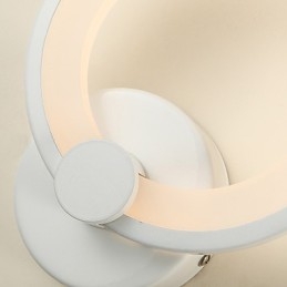 Applique da parete moderna in acrilico con LED integrato, 19 x 6 x 23 cm