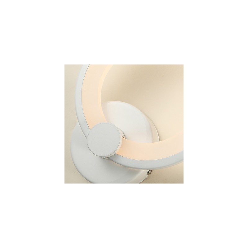 Applique da parete moderna in acrilico con LED integrato, 19 x 6 x 23 cm