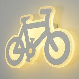 Applique da parete moderna contemporanea con luce ambientale LED integrato 18W, 32x5x20 cm