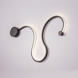 Applique da parete moderna in metallo e acrilico con LED integrato 66 x 40 cm