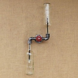Applique da parete in ferro battuto Loft The Bottle Pipe Bottle