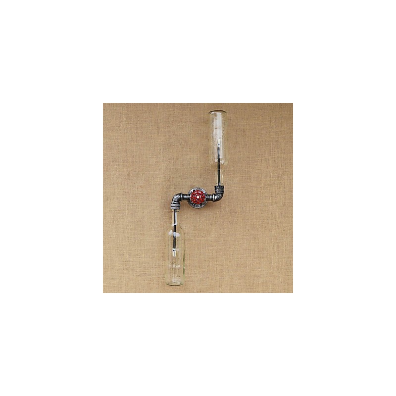 Applique da parete in ferro battuto Loft The Bottle Pipe Bottle