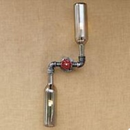 Applique da parete in ferro battuto Loft The Bottle Pipe Bottle