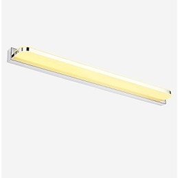 Applique da bagno specchio LED integrato 16 W 72 cm metallo acrilico