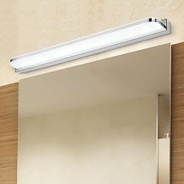 Applique da bagno specchio LED integrato 16 W 72 cm metallo acrilico