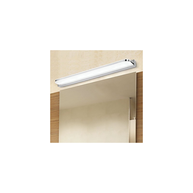 Applique da bagno specchio LED integrato 16 W 72 cm metallo acrilico