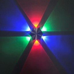 Applique da parete moderna contemporanea Mini Style Bulb con LED integrato finitura ossido nero