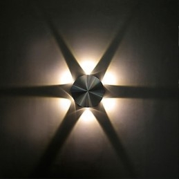 Applique da parete moderna contemporanea Mini Style Bulb con LED integrato finitura ossido nero