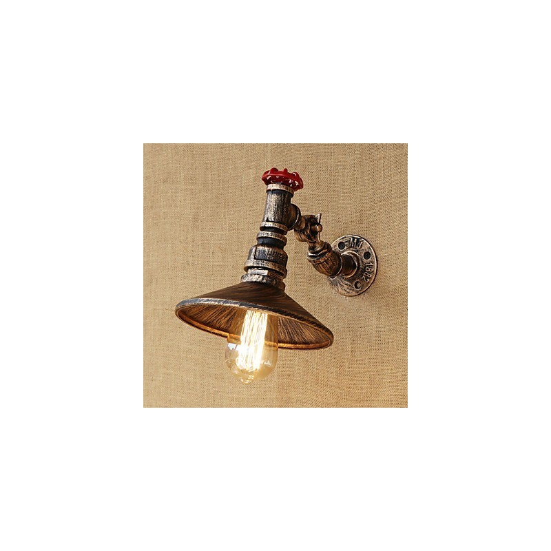 Applique da parete retrò country mini con braccio oscillante girevole, pitturata, E27