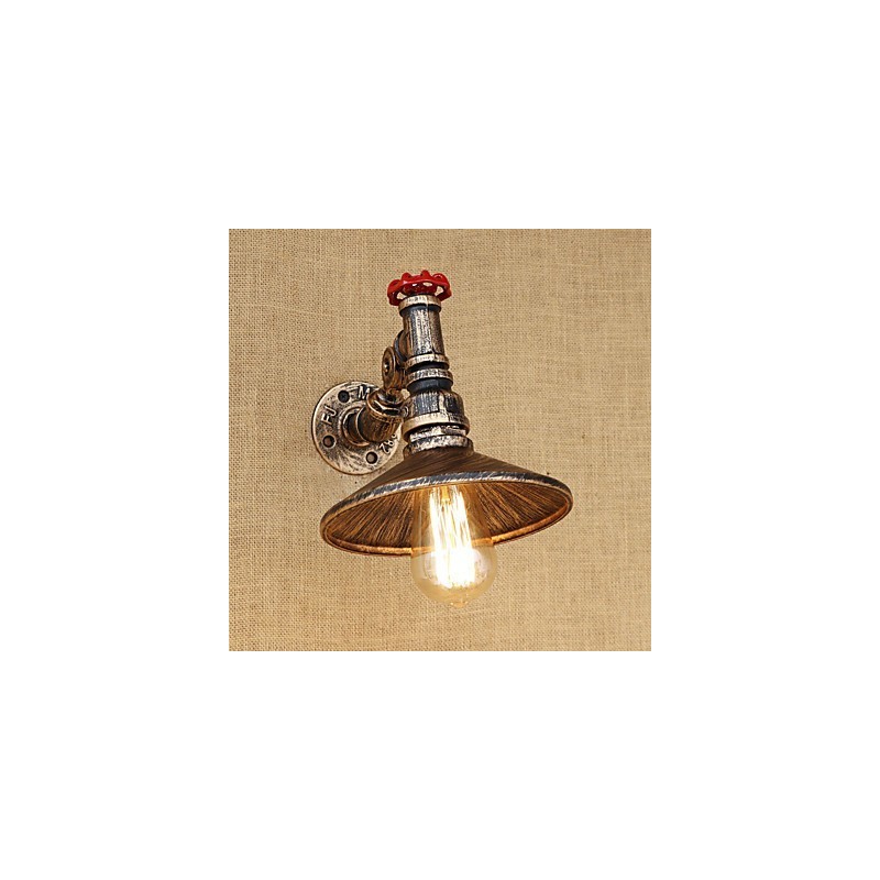 Applique da parete retrò country mini con braccio oscillante girevole, pitturata, E27
