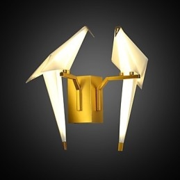 Applique da parete LED integrato elettroplaccata moderna 2 luci 33 x 37 cm