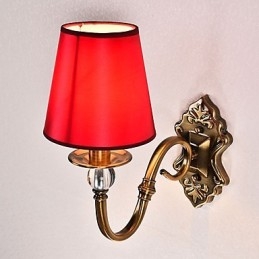 Applique da parete classica tradizionale elettroplaccata con protezione occhi E14 40 W