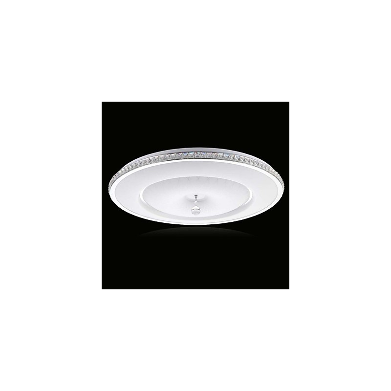 Plafoniera a filo LED con cristalli bianca 40 cm