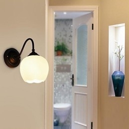 Applique da parete rustica/lodge moderna contemporanea, mini, 1x E27/E26