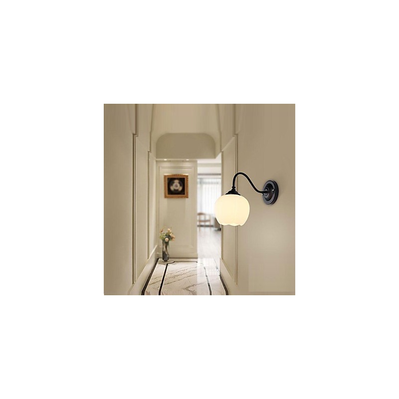 Applique da parete rustica/lodge moderna contemporanea, mini, 1x E27/E26