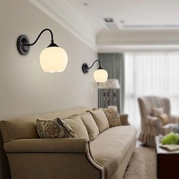 Applique da parete rustica/lodge moderna contemporanea, mini, 1x E27/E26