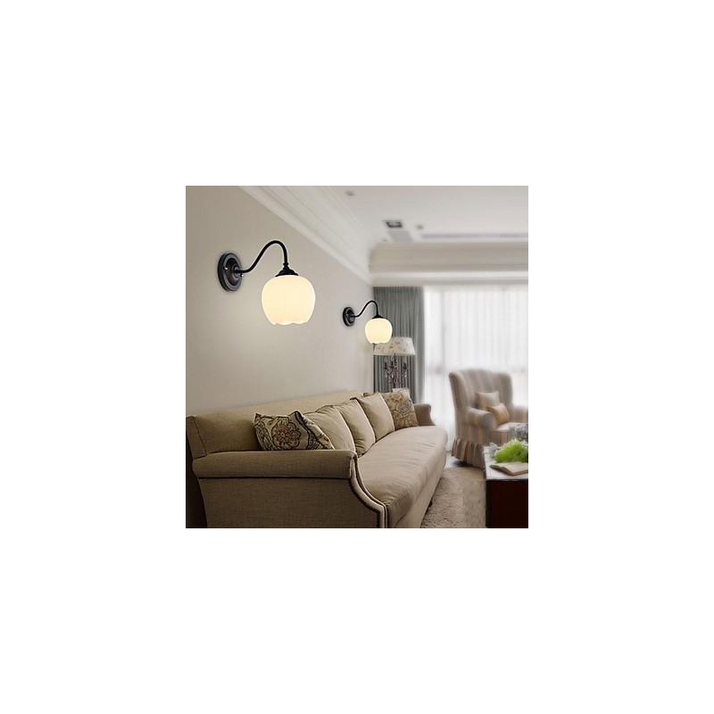 Applique da parete rustica/lodge moderna contemporanea, mini, 1x E27/E26
