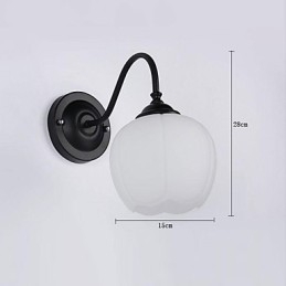 Applique da parete rustica/lodge moderna contemporanea, mini, 1x E27/E26