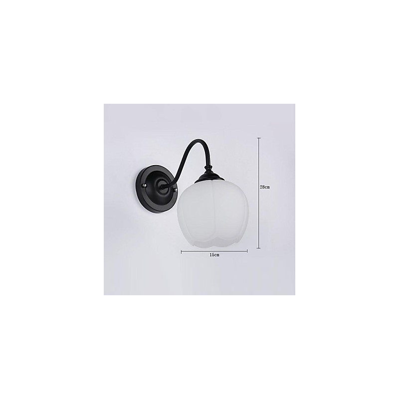 Applique da parete rustica/lodge moderna contemporanea, mini, 1x E27/E26
