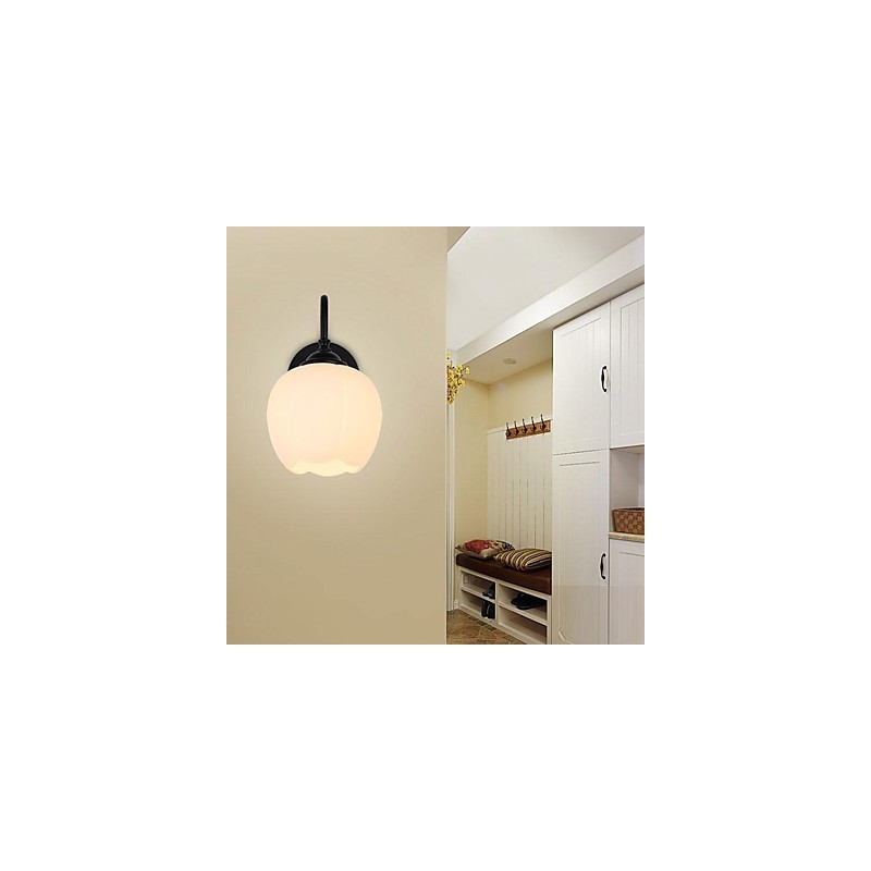 Applique da parete rustica/lodge moderna contemporanea, mini, 1x E27/E26