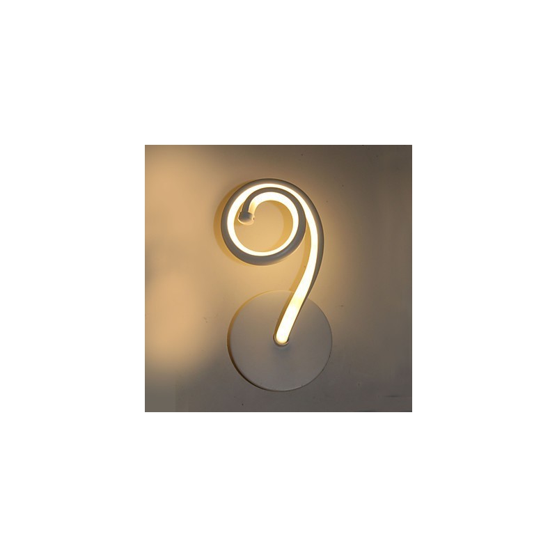 Applique da parete moderna in alluminio LED integrato 12 W 12 x 25 cm