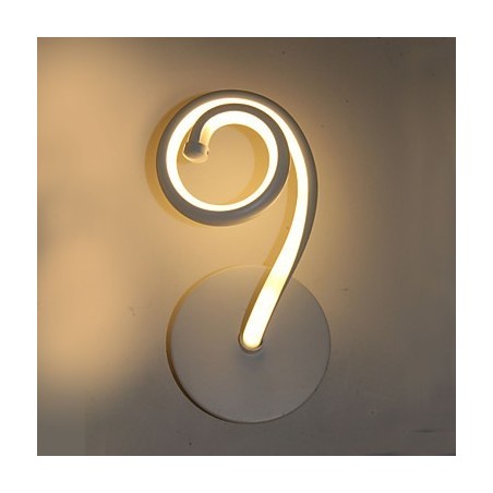 Applique da parete moderna in alluminio LED integrato 12 W 12 x 25 cm