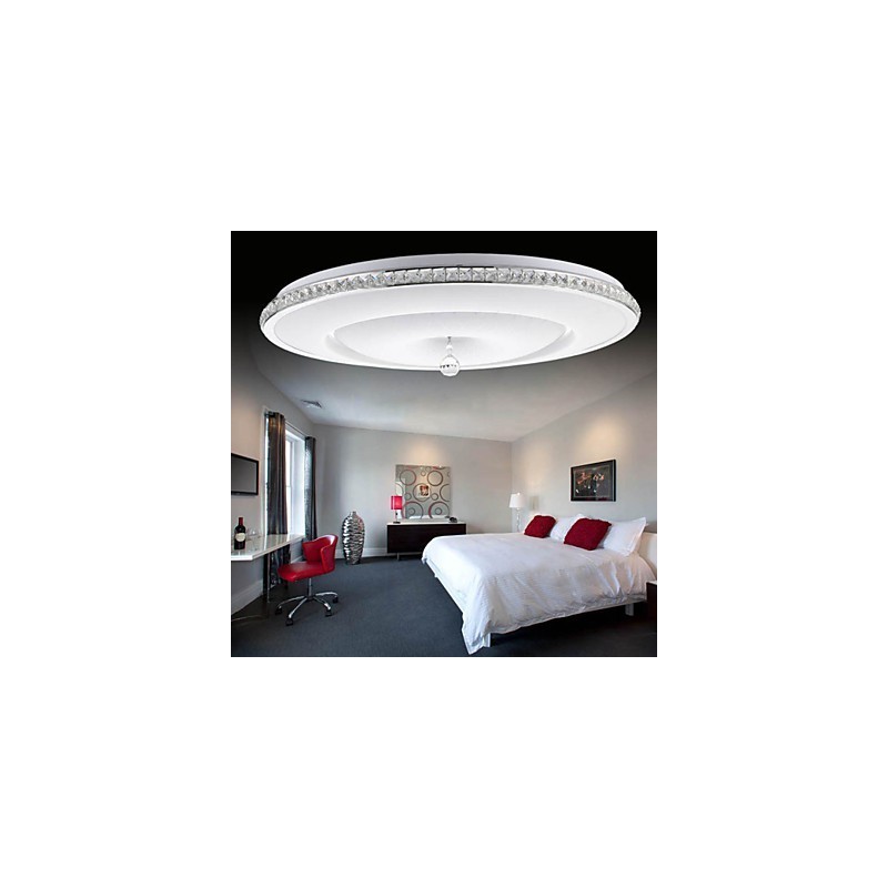 Plafoniera a filo LED con cristalli bianca 40 cm