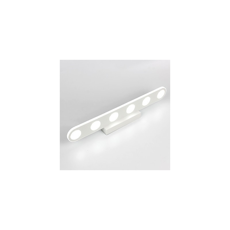 Applique da parete bagno moderna contemporanea LED integrato 6x3 W 55 cm