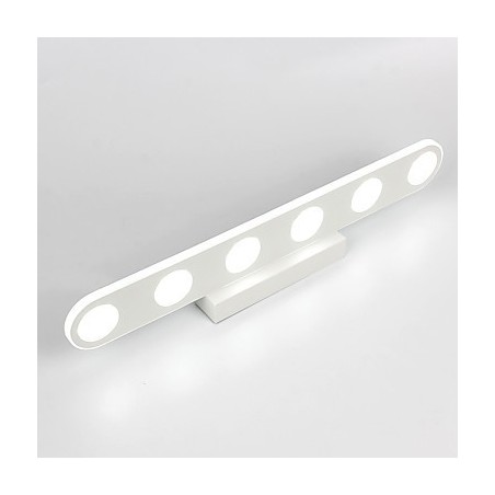 Applique da parete bagno moderna contemporanea LED integrato 6x3 W 55 cm