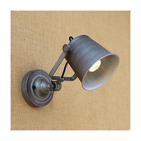 Applique da parete tradizionale/classica rustico/lodge verniciata con braccio oscillante e protezione occhi