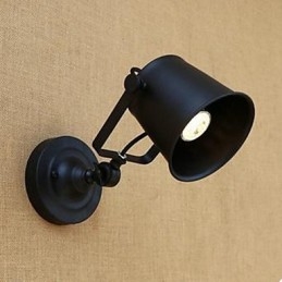 Applique da parete tradizionale/classica rustico/lodge verniciata con braccio oscillante e protezione occhi