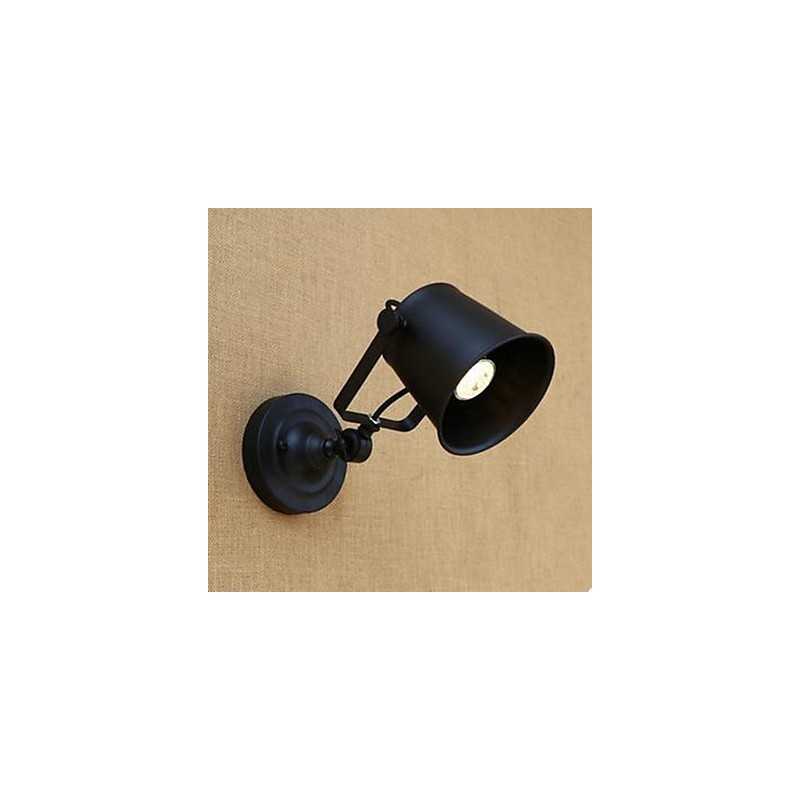 Applique da parete tradizionale/classica rustico/lodge verniciata con braccio oscillante e protezione occhi