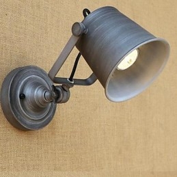 Applique da parete tradizionale/classica rustico/lodge verniciata con braccio oscillante e protezione occhi