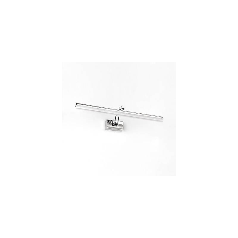 Applique da bagno moderna cromata con LED integrato 14 W 59 cm
