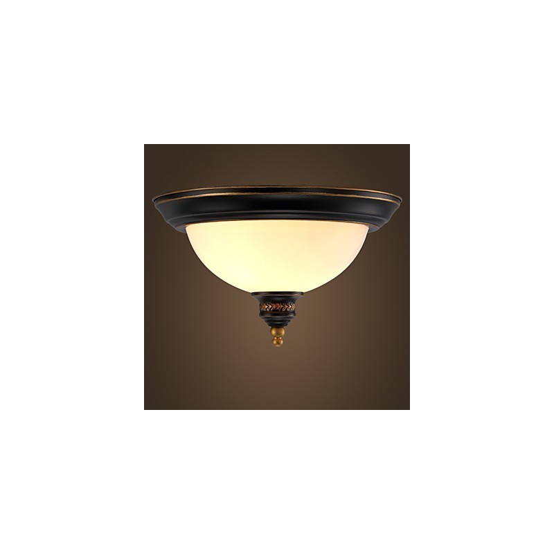 Plafoniera a filo rustica in bronzo Phnom Penh in stile americano ed europeo