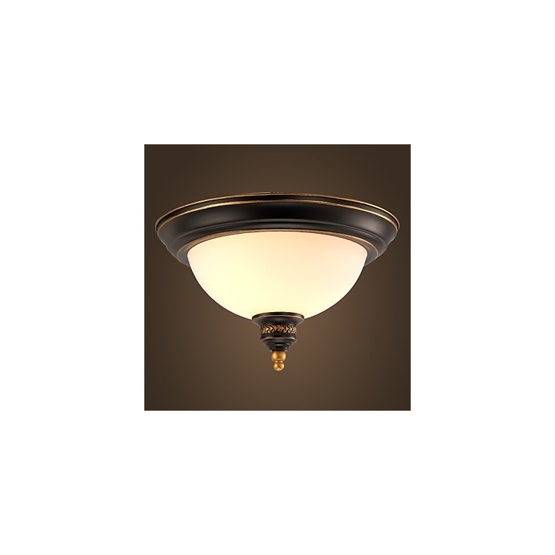 Plafoniera a filo rustica in bronzo Phnom Penh in stile americano ed europeo